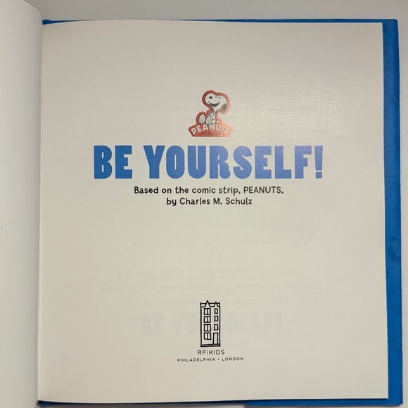 Peanuts Be Yourself! by Charles M. Schulz Hardcover Confidence Book - Picture 3 of 13